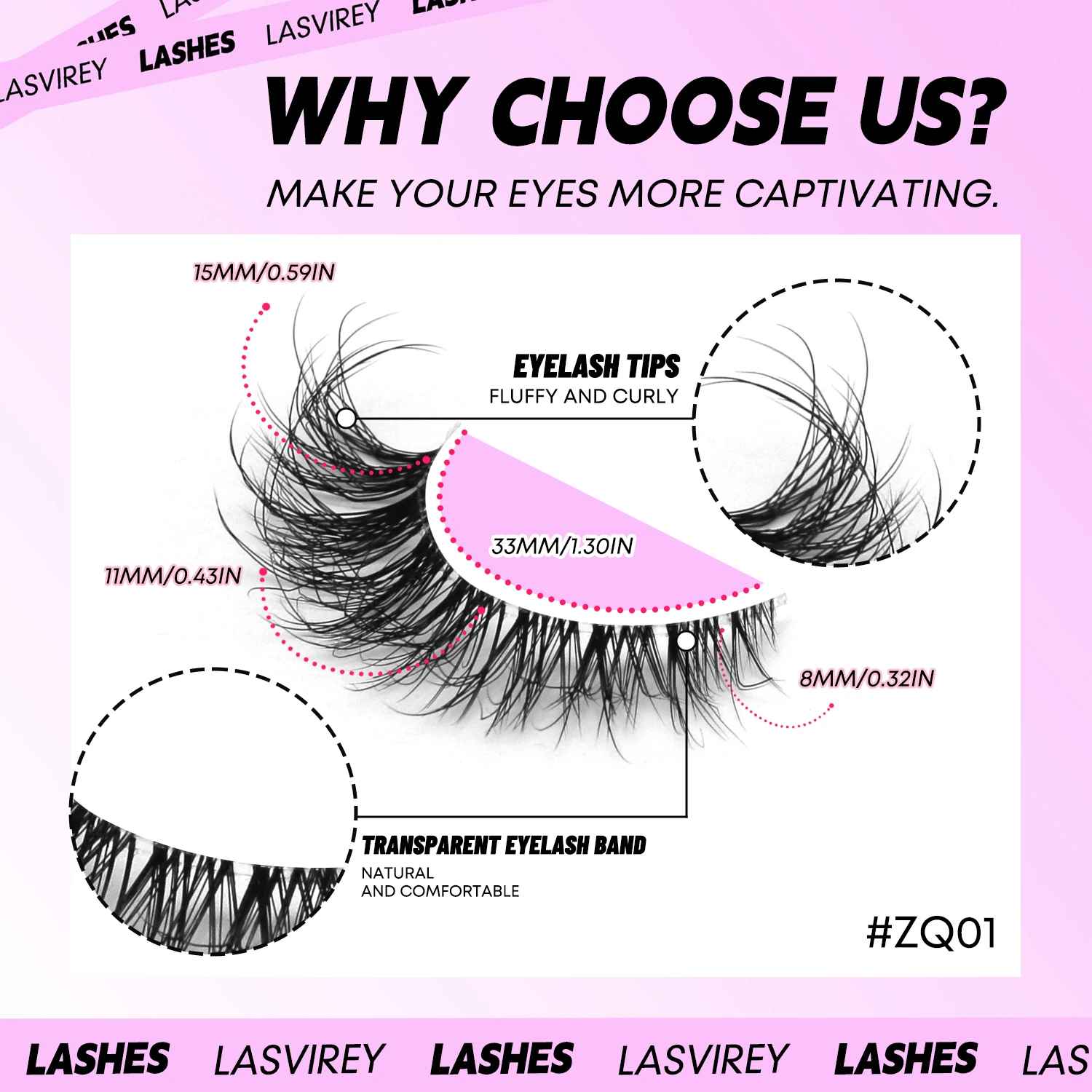 Cat Eye False Eyelashes – Natural Fluffy Wispy Faux Mink Lashes-False Lashes-Blushia