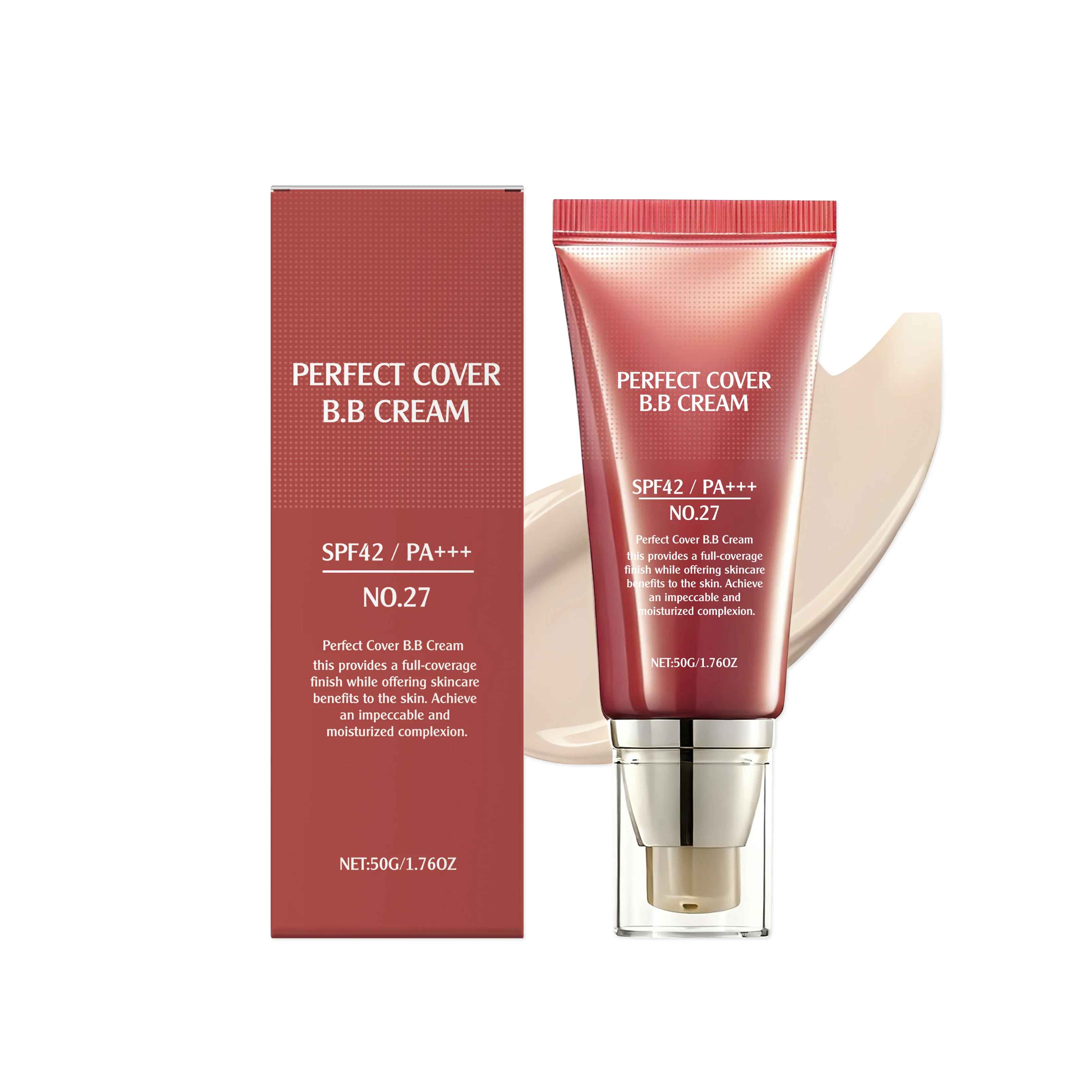 BB Cream SPF 42 PA+++ – Full Coverage Tinted Moisturiser & Concealer-BB Cream-Blushia
