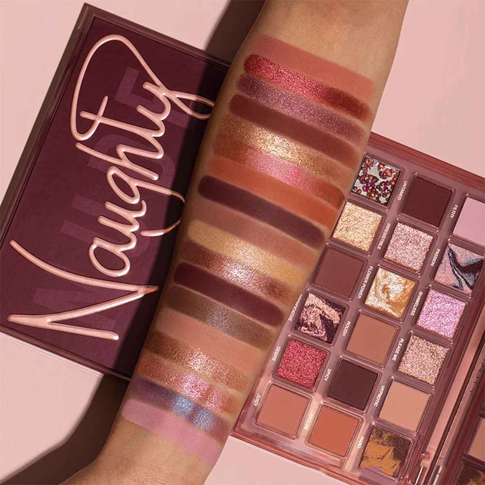 18-Color Pomegranate Eyeshadow Palette – Matte & Shimmer Waterproof-Eyeshadow-Blushia