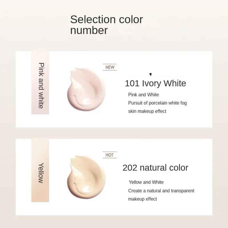 Long-Lasting Cream Foundation Concealer – Oil Control Lightweight Base-Foundation-Blushia