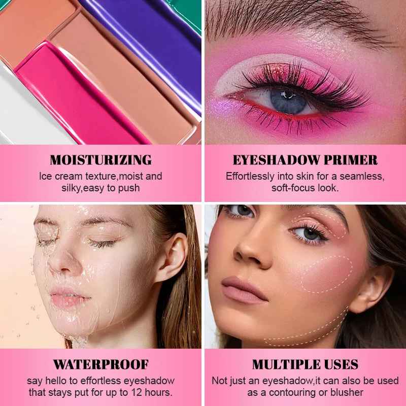Colourful Eyeshadow Primer – Sweat-Resistant Long-Lasting Eye Base-Eye Primer-Blushia