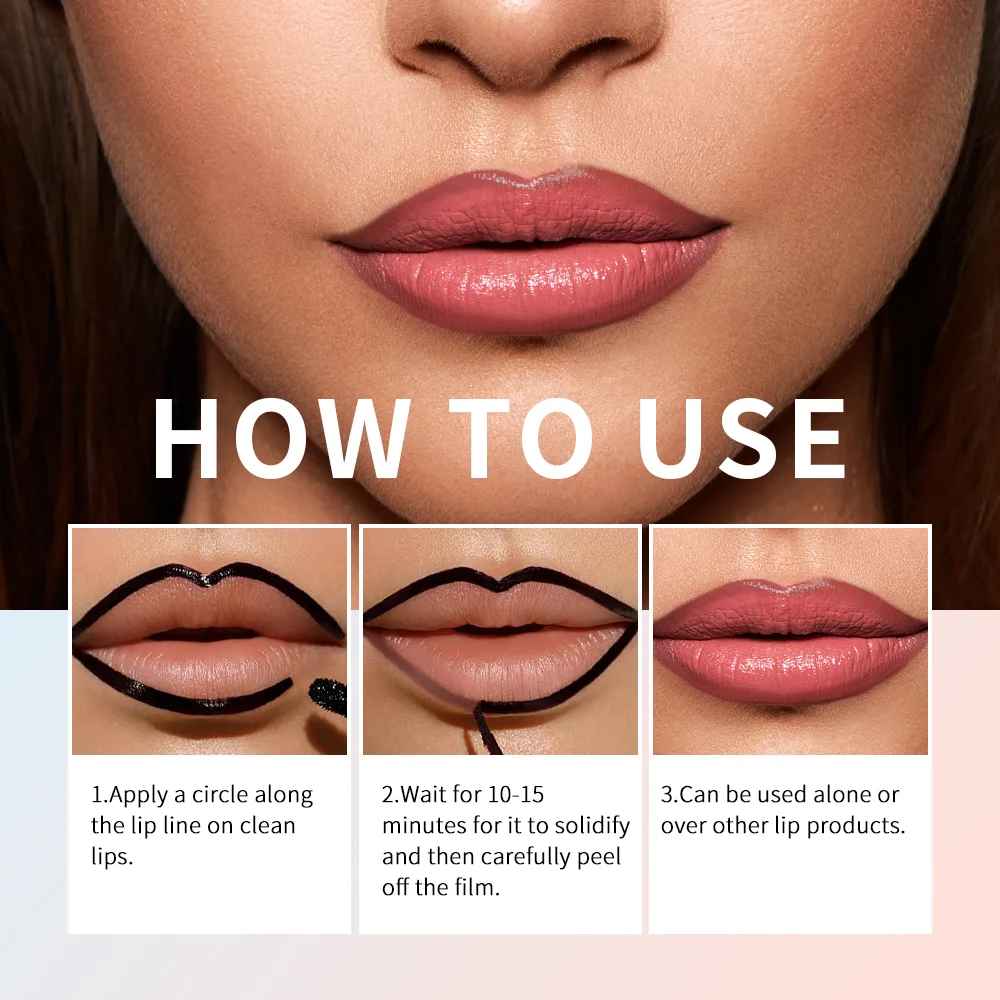 Waterproof Peel-Off Lip Liner – Long-Lasting Matte Lip Tint Brown-Lip Liner-Blushia