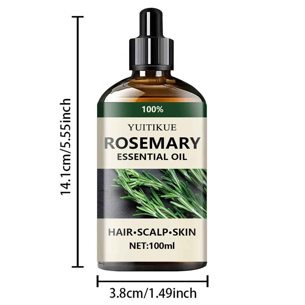 Pure Rosemary Essential Oil for Hair, Scalp & Skin