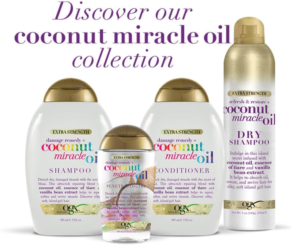 OGX Coconut Miracle Oil for Dry, Frizzy Hair 100ml