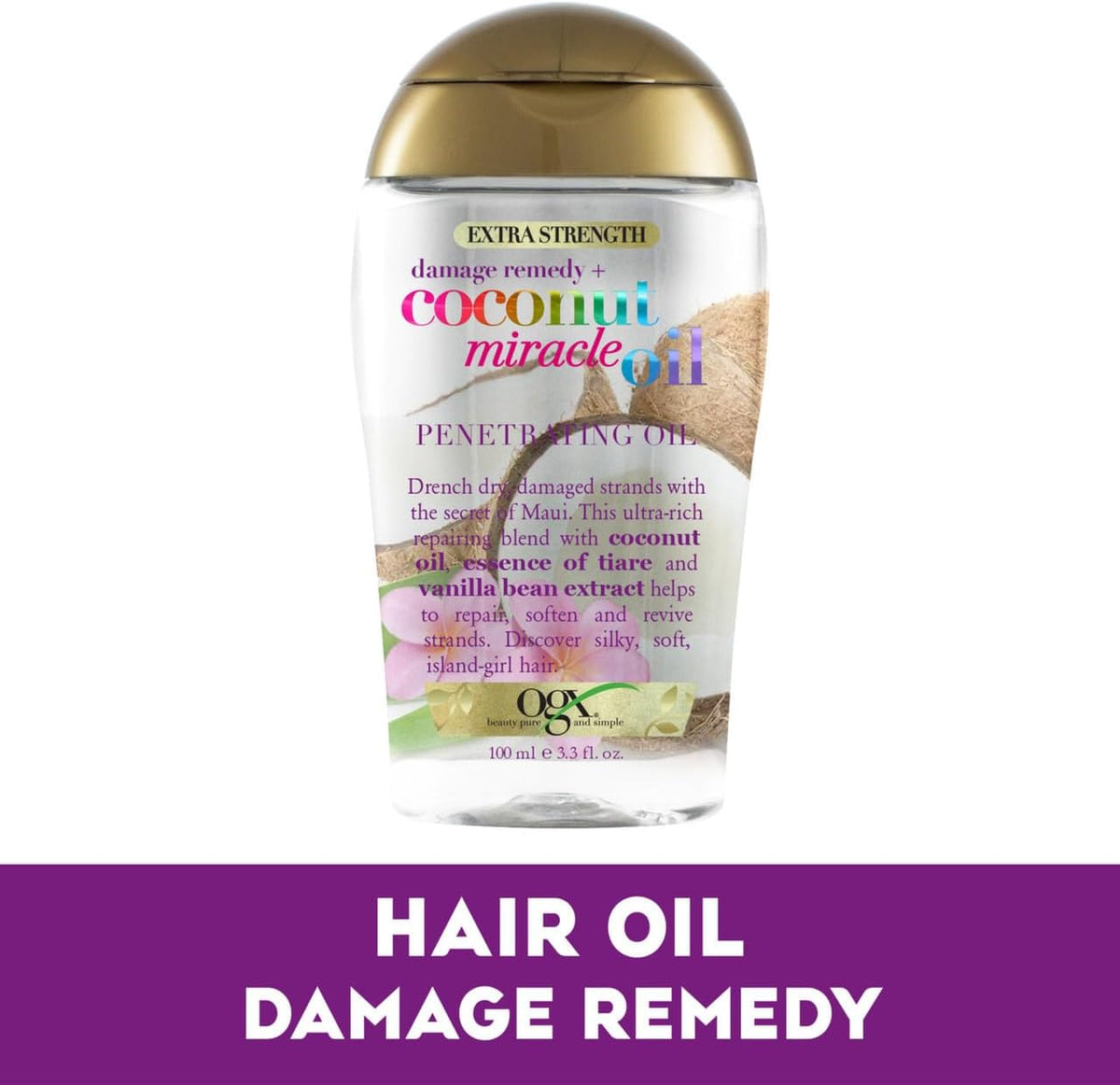 OGX Coconut Miracle Oil for Dry, Frizzy Hair 100ml