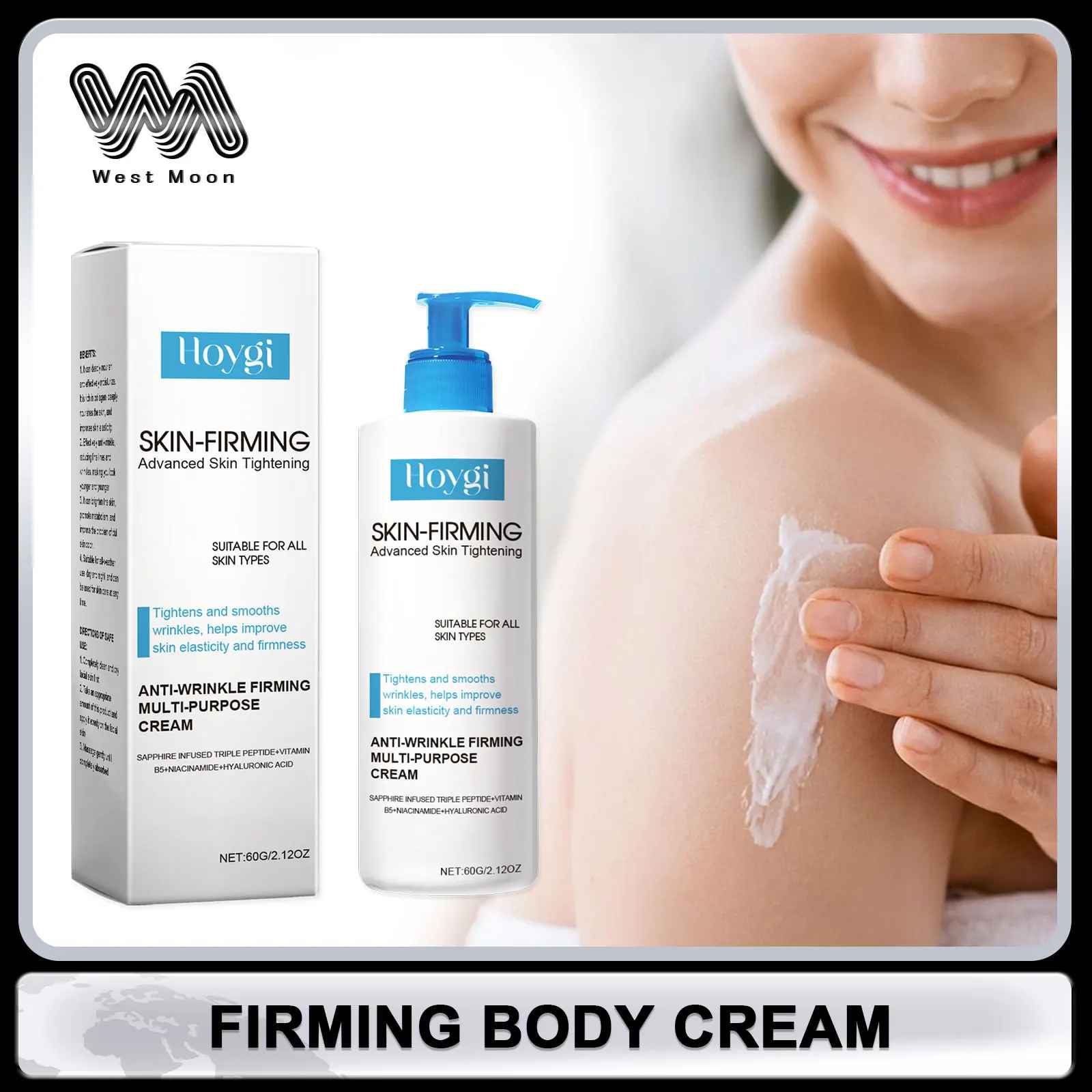 Hoygi Body Firming Cream Tightening Increase Elasticity Improve Sagging Skin Lotion-Body Cream & Lotion-Blushia