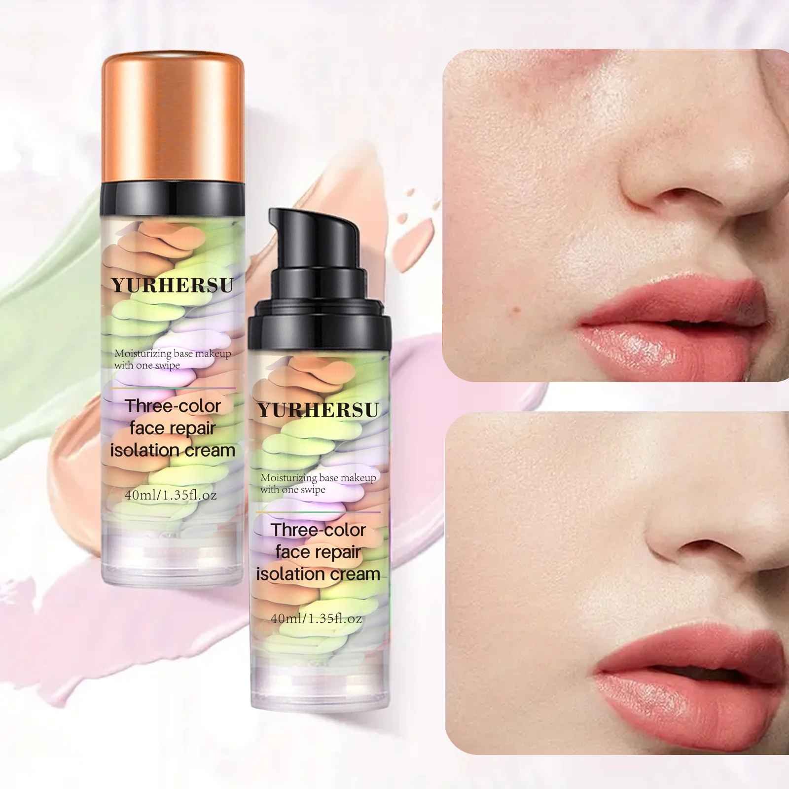 Tri-Color Colour Correcting Primer – Moisturising Long-Lasting Base-Primer-Blushia