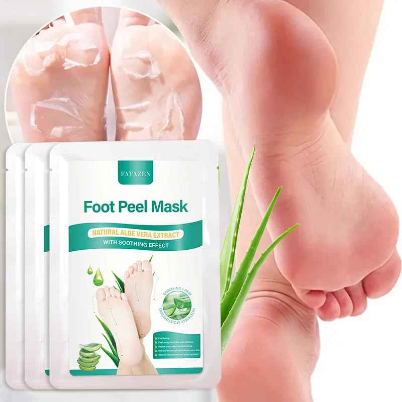 Aloe Foot Peel Mask – Soothing, Brightening & Softening for Dry Cracked Feet-Foot Mask-Blushia