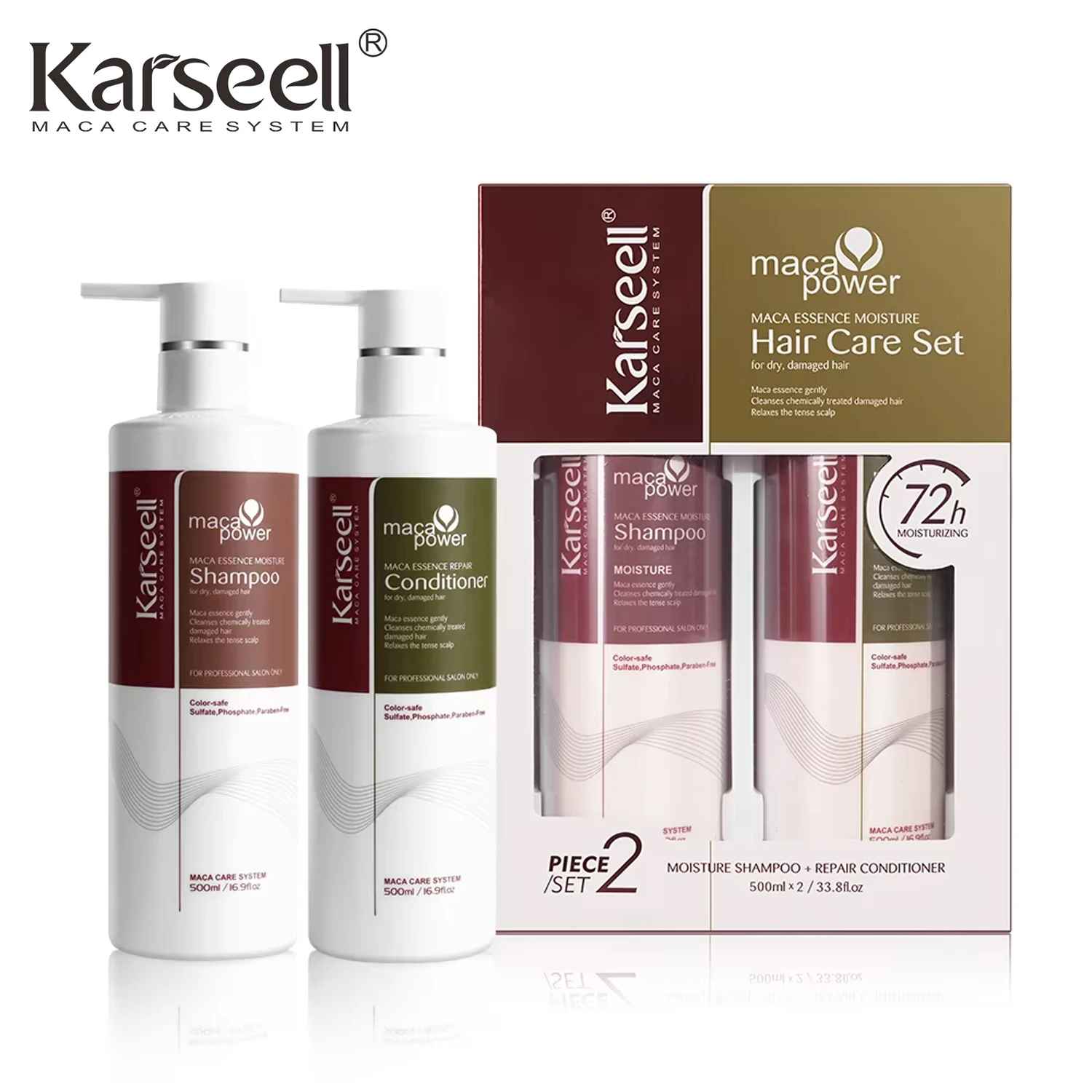 Karseell Collagen Hair Treatment – Repair & Conditioning Shampoo and Conditioner-Shampoo & Conditioner-Blushia