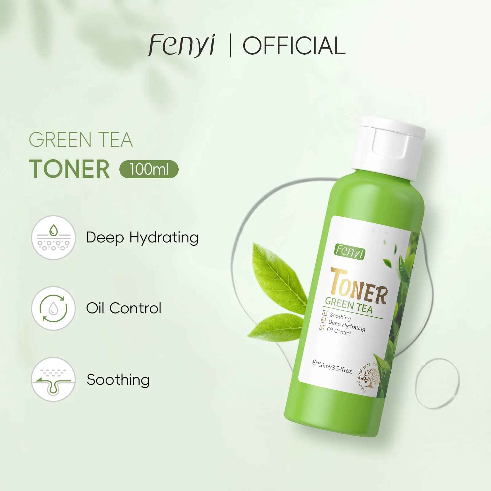 LAIKOU Green Tea Facial Toner – Hydrating, Oil Control & Skin Smoothing-Toner-Blushia