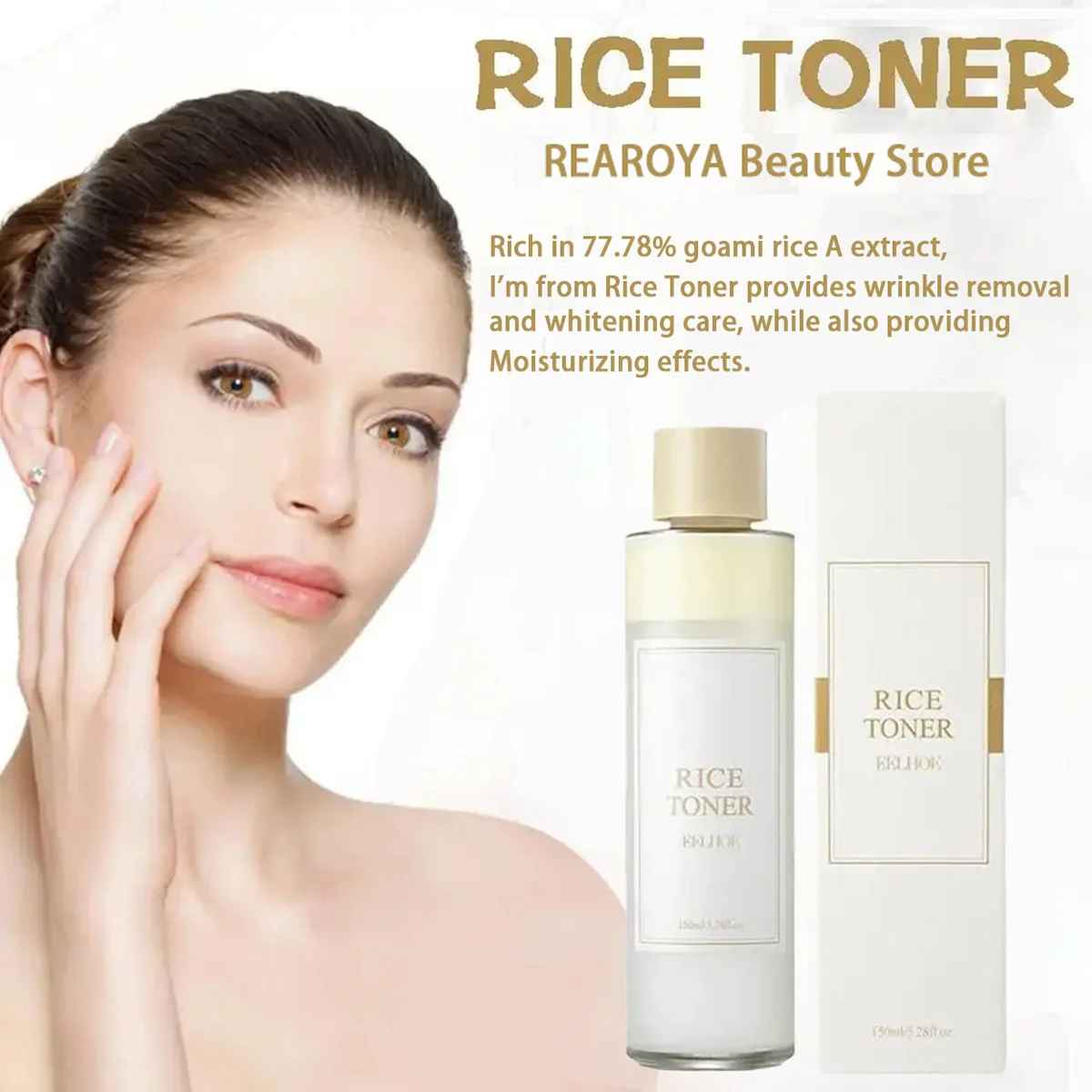 Rice Facial Toner – Moisturizing, Firming & Brightening Skin Care-Toner-Blushia