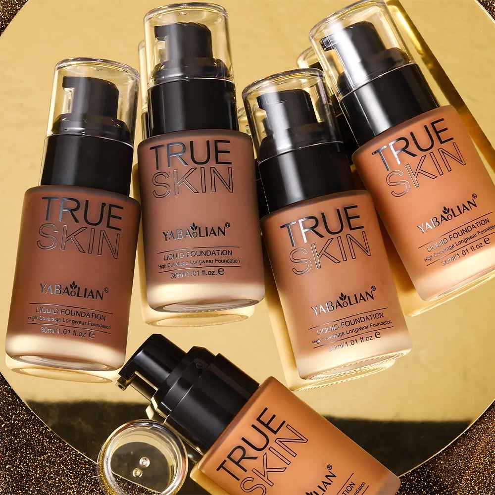 Full Coverage Liquid Foundation 30ML – Sweatproof Water-Based Makeup-Foundation-Blushia