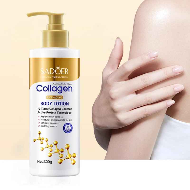 Sadoer Collagen Milk Bleaching Face Body Cream Whitening Skin Moisturizing Lotion-Body Cream & Lotion-Blushia