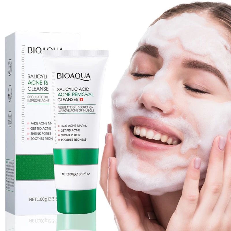 Salicylic Acid Facial Cleanser – Acne Control Oil-Balancing Face Wash-Cleanser-Blushia