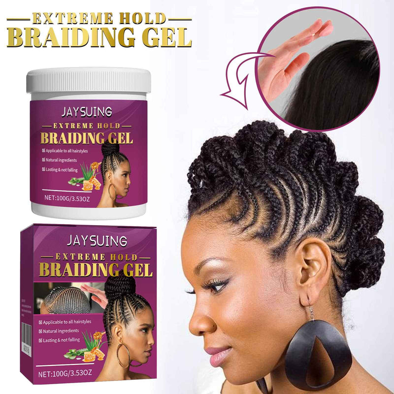 Jaysuing Extreme Hold Styling Braiding Gel Wax Carbomer Long Lasting Strong Hold