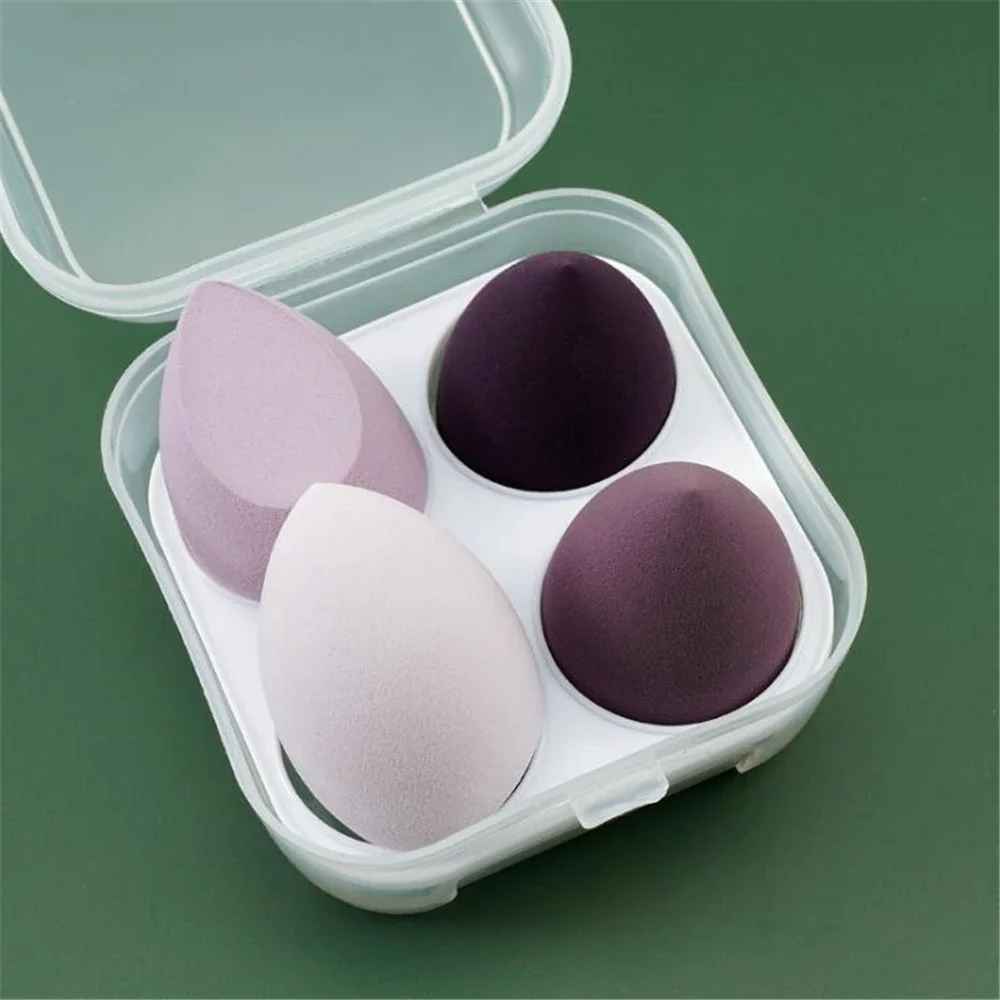 4-Piece Makeup Sponge Set – Soft Beauty Blender Foundation & Powder Puffs-Makeup Sponges-Blushia