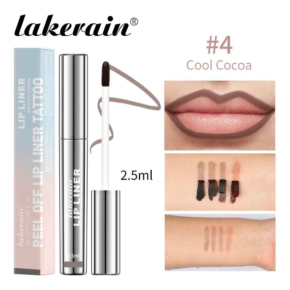 Waterproof Peel-Off Lip Liner – Long-Lasting Matte Lip Tint Brown-Lip Liner-Blushia