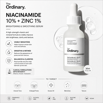 The Ordinary Niacinamide 10% + Zinc 1% Face Serum 30ml